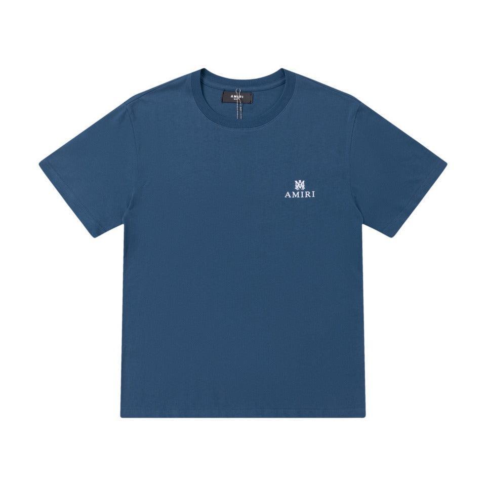 Amiri Blue T-Shirt Without Collar - SleekGait