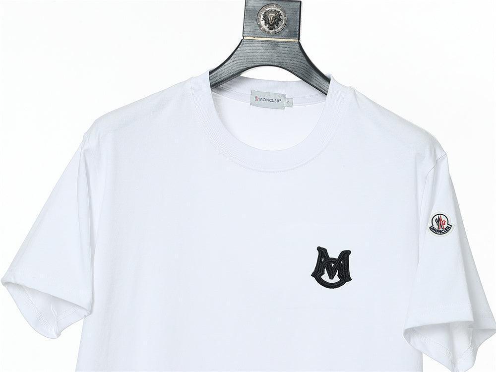 Moncler T-Shirt Without Collar 'White' - SleekGait