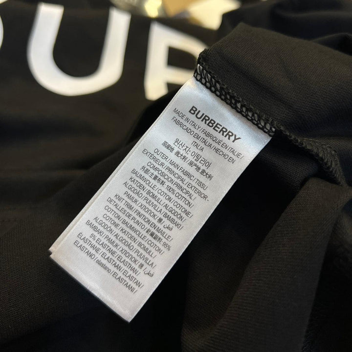 Burberry Black T-Shirt Without Collar - SleekGait