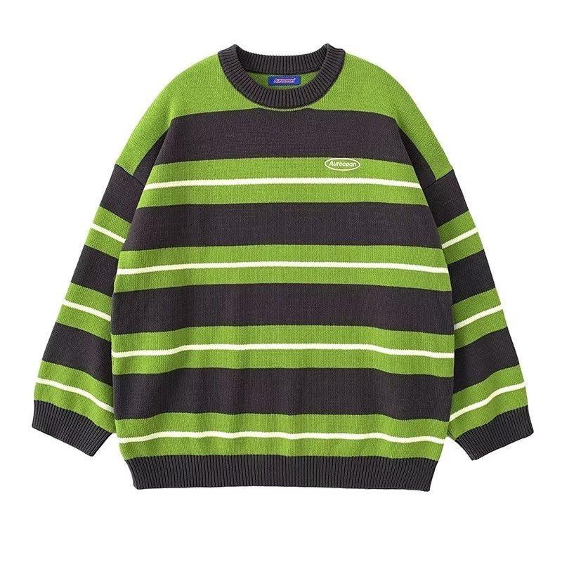 Men's High Street Round Neck Striped Base Top - SleekGait