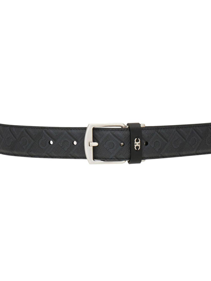 Ferragamo Reversible Monogram Print Belt for Men - SleekGait