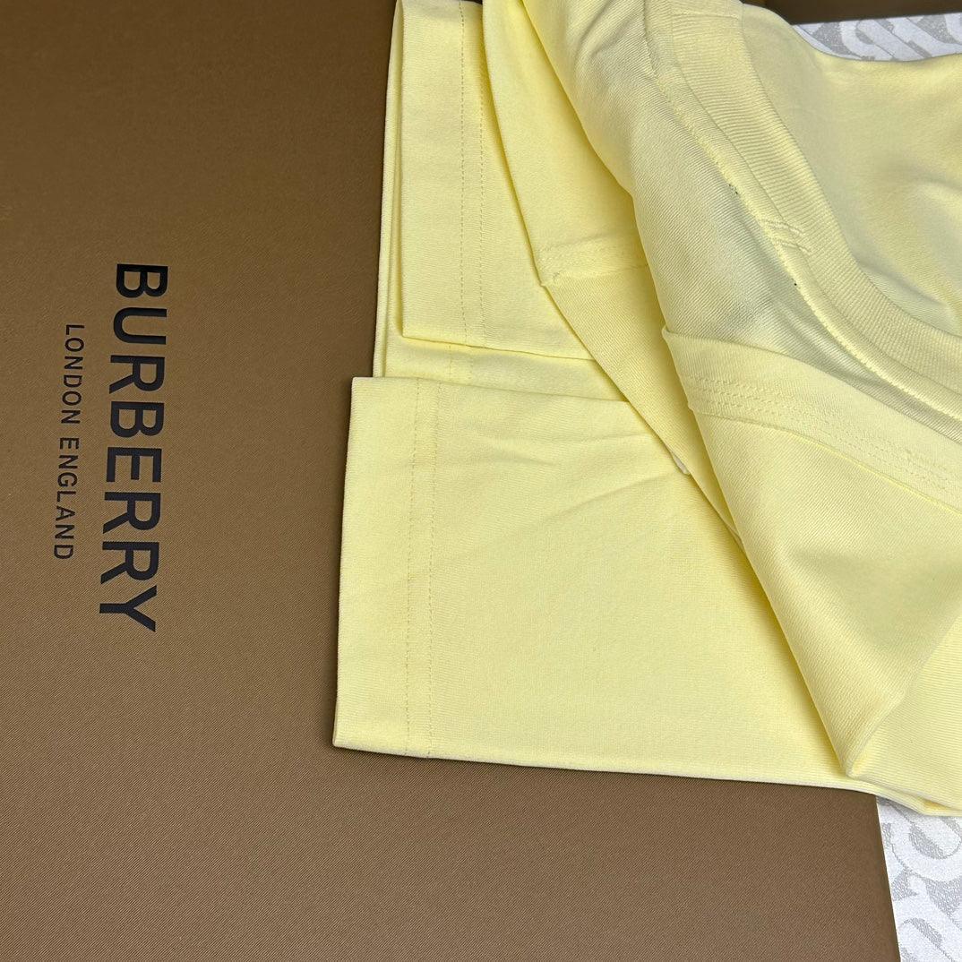 Burberry Yellow T-Shirt Without Collar - SleekGait