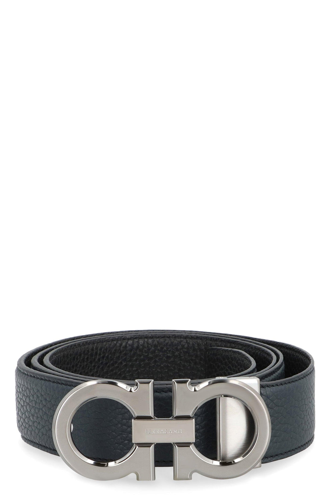 Ferragamo Reversible Leather Belt with Gancini Hook - 3.5 cm Height - SleekGait