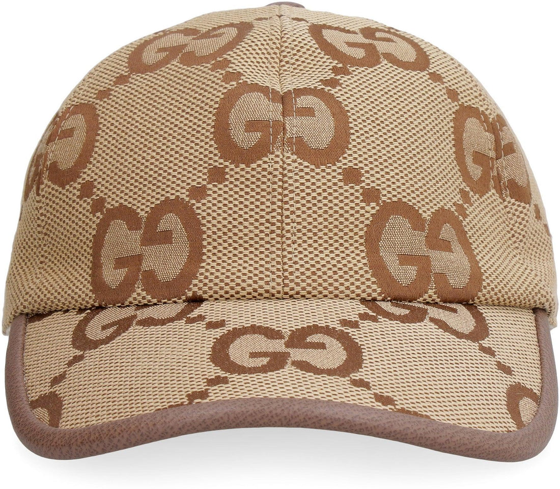 GUCCI Luxury Canvas and Leather Baseball Cap - SleekGait