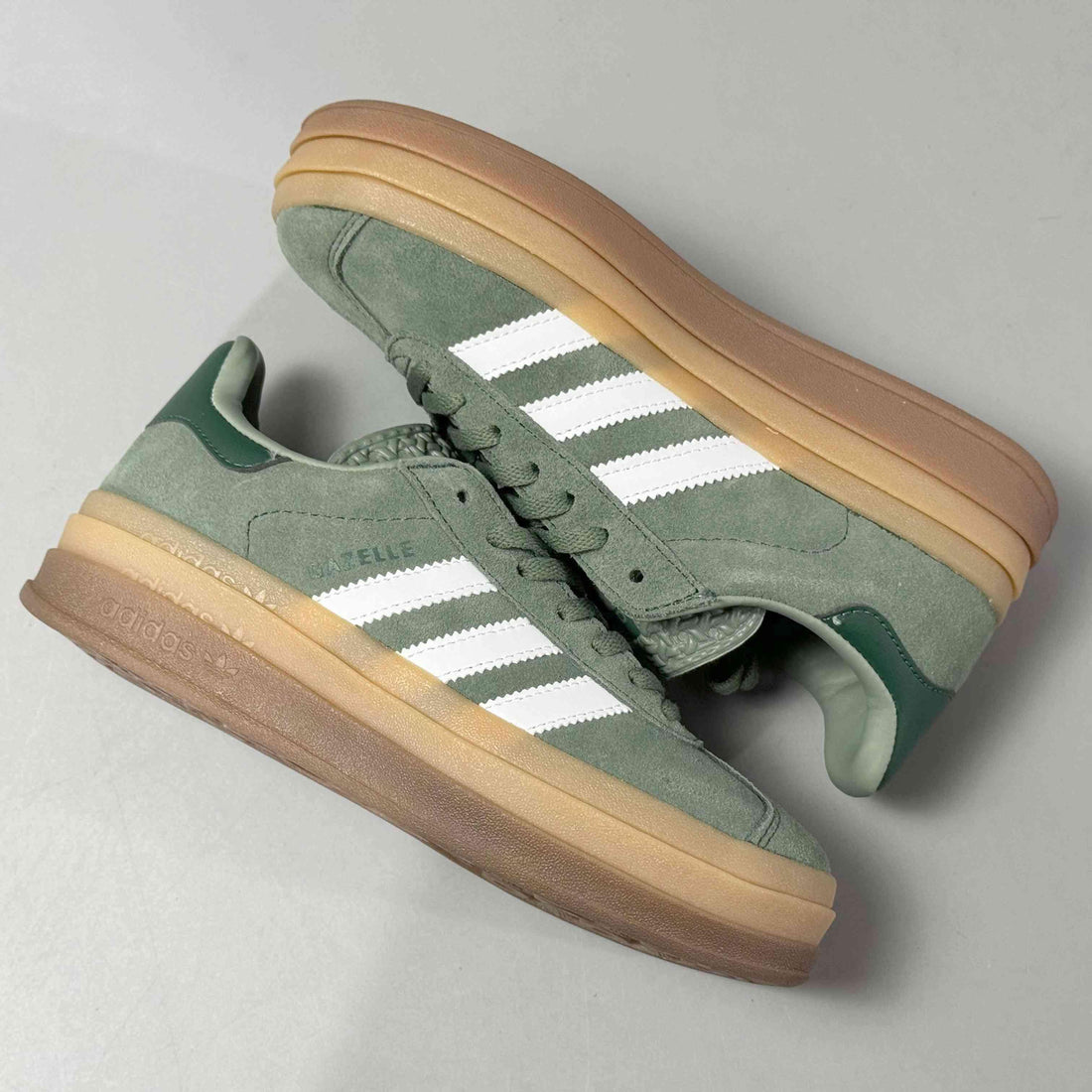 Adidas Originals Gazelle Bold 'Silver Green Gum' - SleekGait