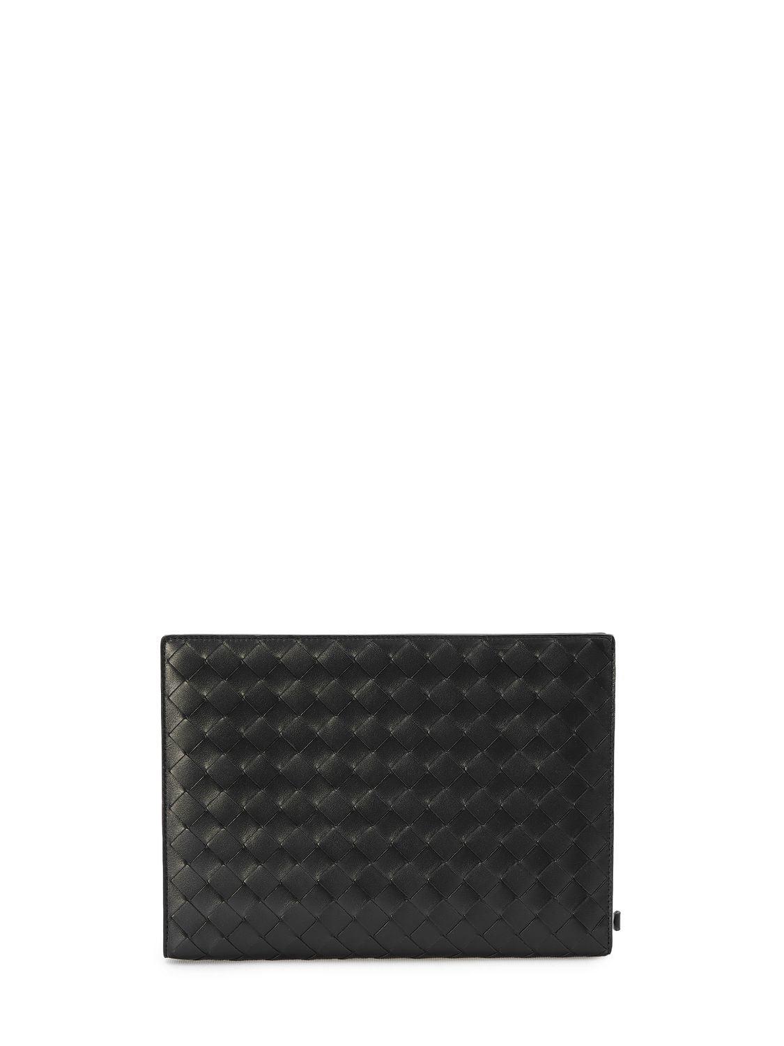 BOTTEGA VENETA Intrecciato Leather Document Case - 27.5 CM x 20.5 CM - SleekGait