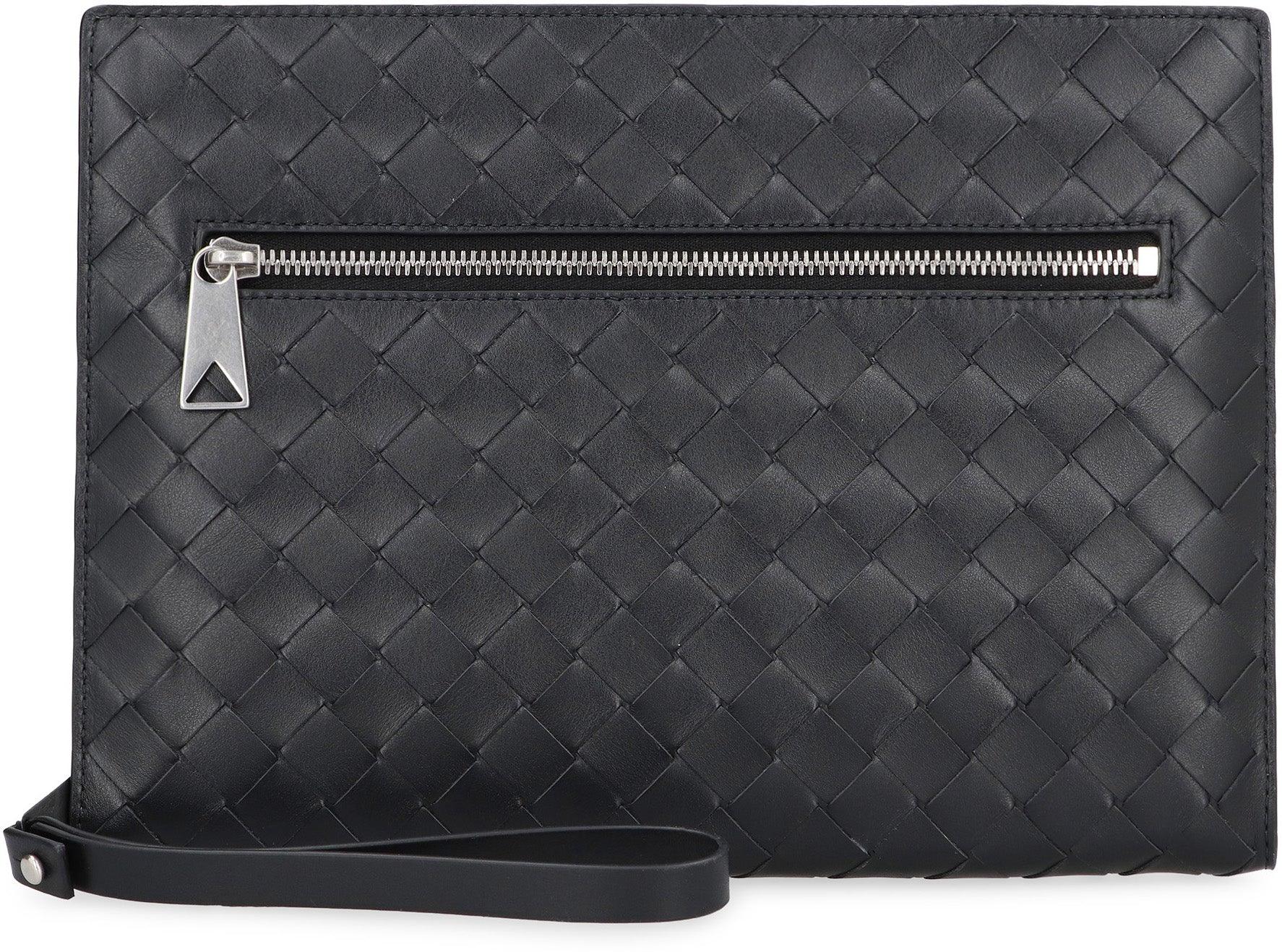 BOTTEGA VENETA Intrecciato Leather Document Case - 27.5 CM x 20.5 CM - SleekGait