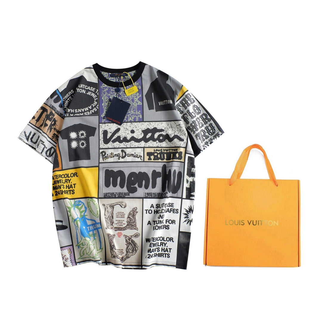 Louis Vuitton T-Shirt Without Collar - SleekGait