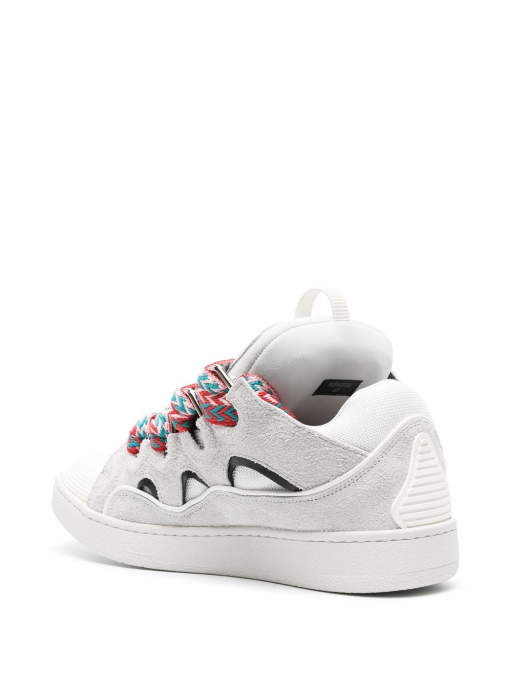 Curb panelled suede sneakers