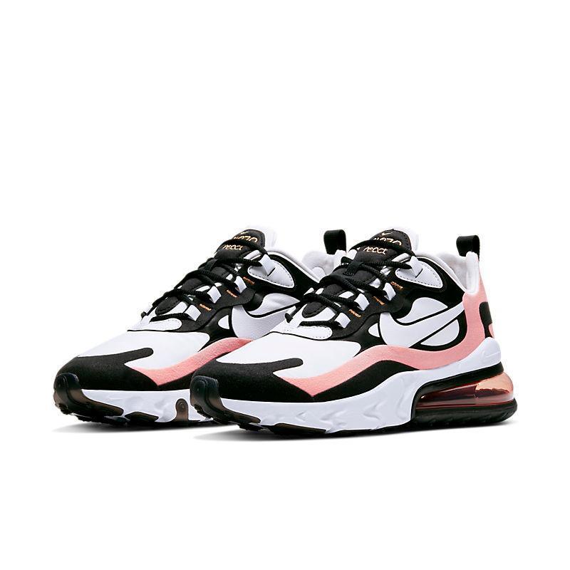 Nike Air Max 270 React 'Black White Bleached Coral' - SleekGait