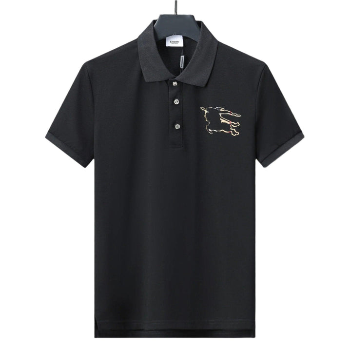 Burberry Black T-Shirt With Collar - SleekGait