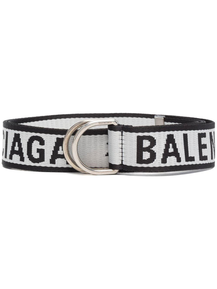 BALENCIAGA Jacquard Logo D Ring Belt - SleekGait