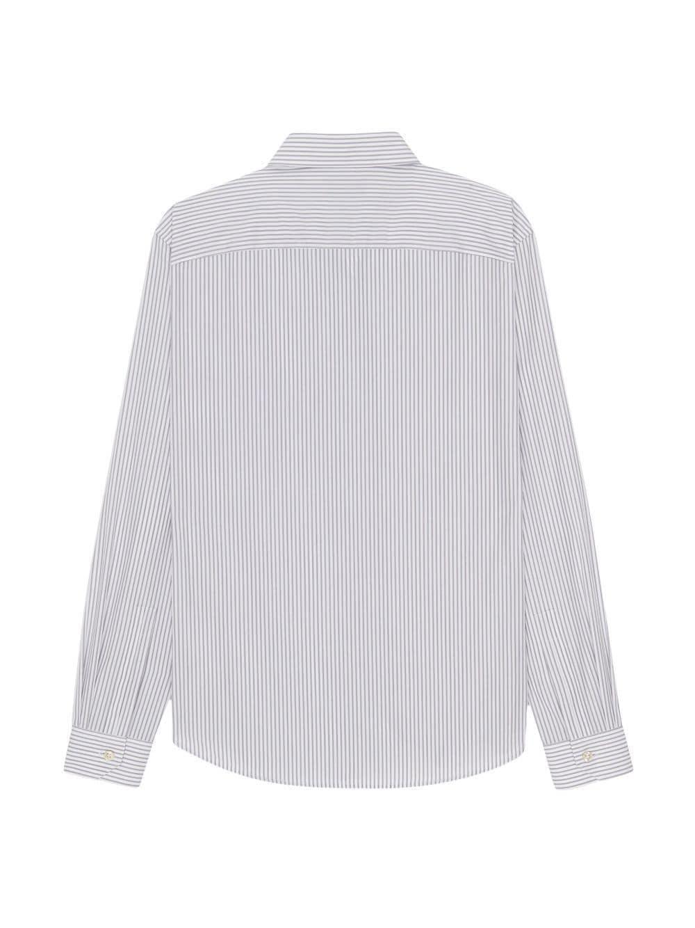 SAINT LAURENT Men's Classic Striped Shirt - Carryover Seasonal Style - SleekGait