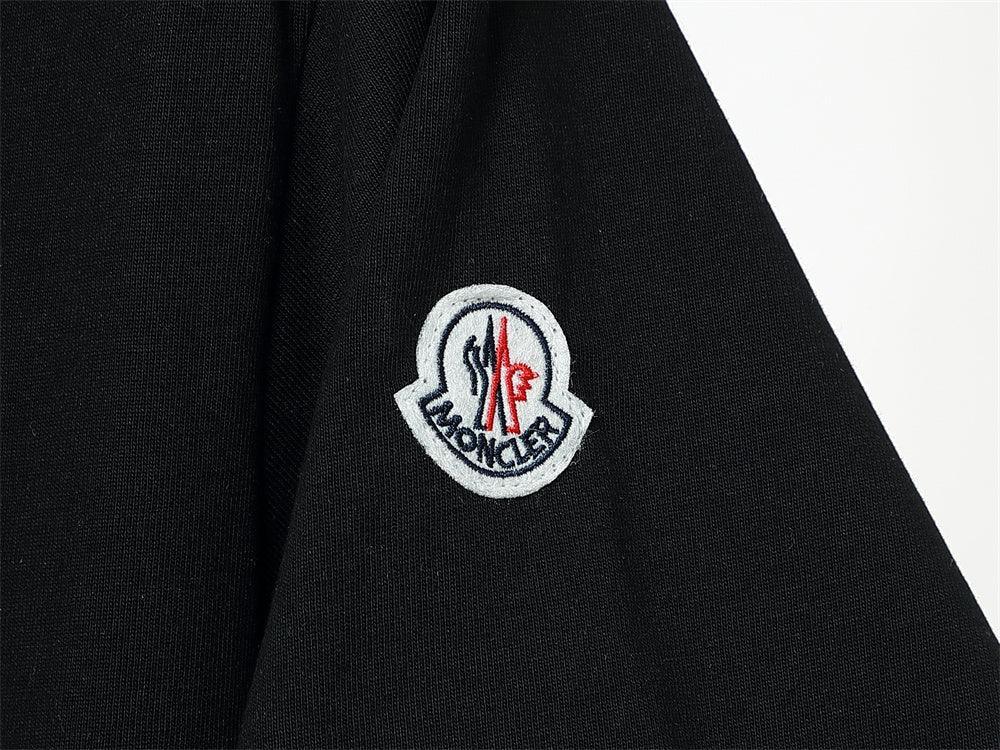 Moncler T-Shirt Without Collar 'Black' - SleekGait