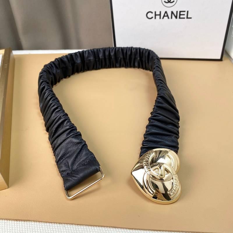 Chanel Calfskin CC Heart Coco In Love Women Belt 'Black' - SleekGait