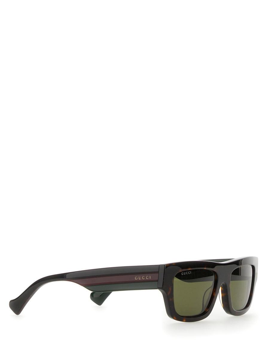 GUCCI Rectangular Acetate Sunglasses for Men - SleekGait