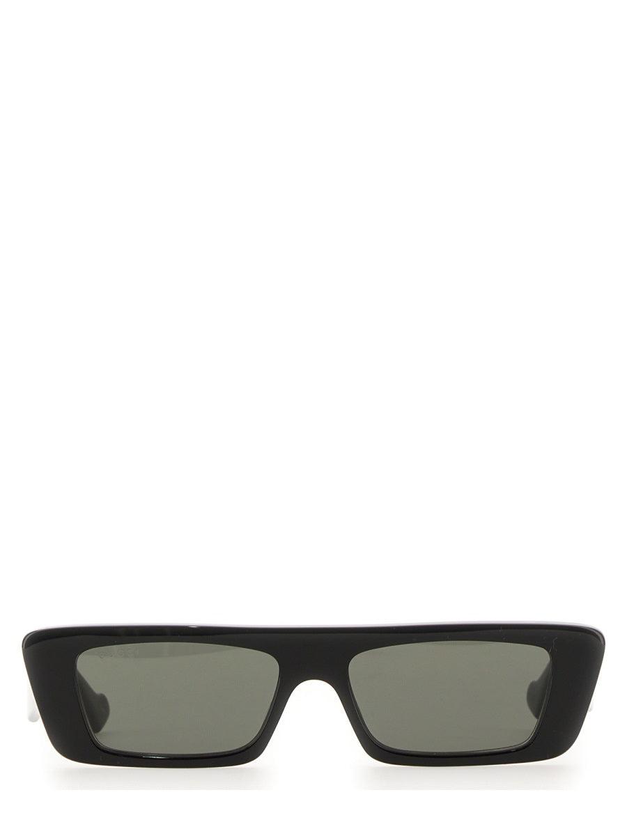 GUCCI Rectangular Sunglasses with Iconic Logo - Men's Accessory - SleekGait