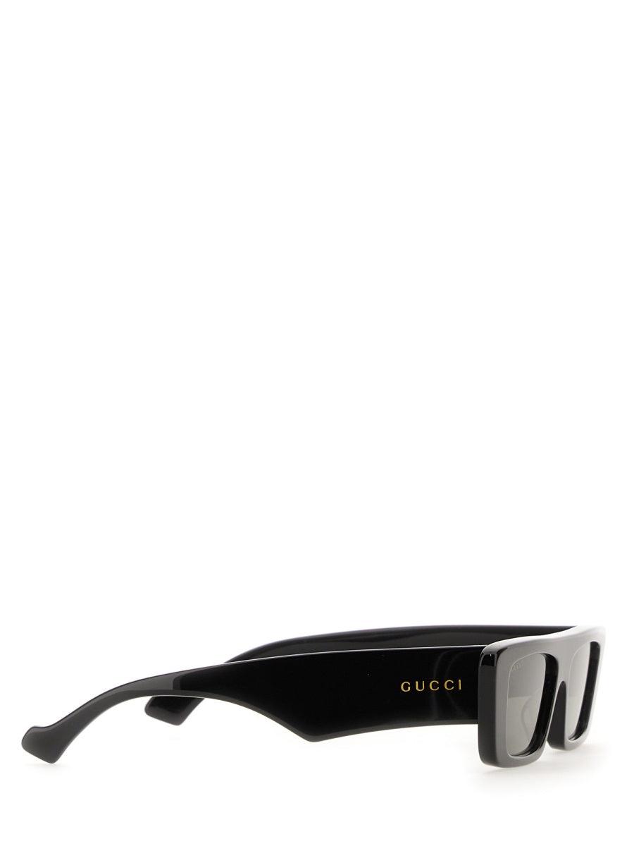 GUCCI Rectangular Sunglasses with Iconic Logo - Men's Accessory - SleekGait