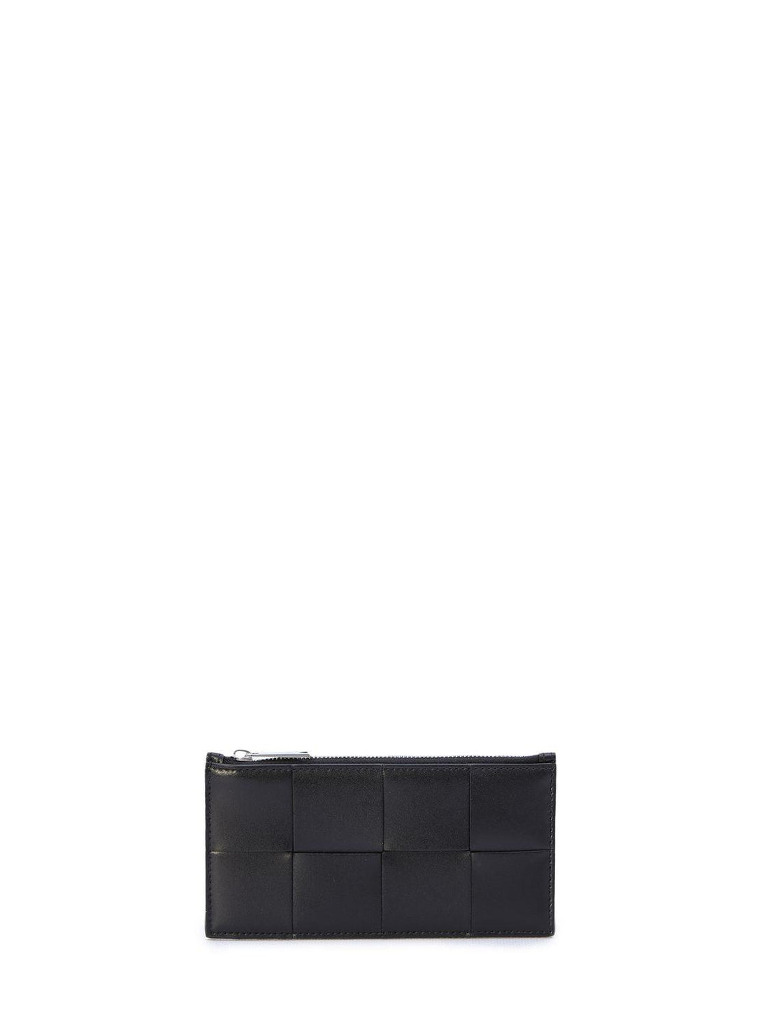 BOTTEGA VENETA Mini Leather Card Holder with Zip Closure - SleekGait