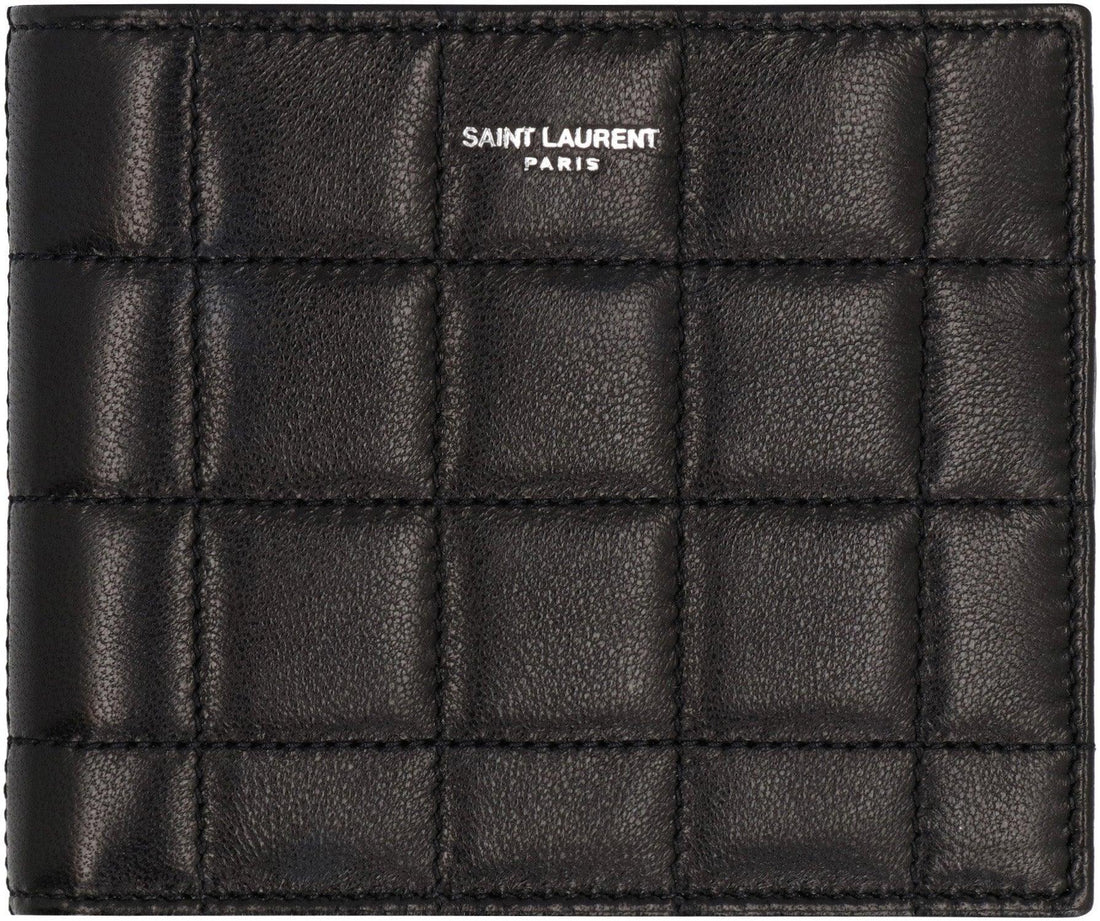 SAINT LAURENT Mini Leather Wallet - SleekGait