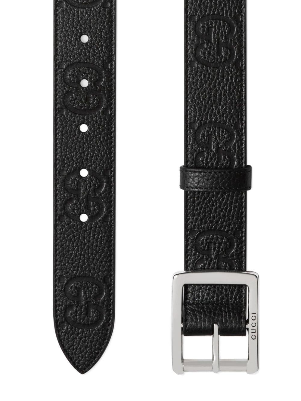 GUCCI GG Leather Belt - 3.5 cm Wide - SleekGait