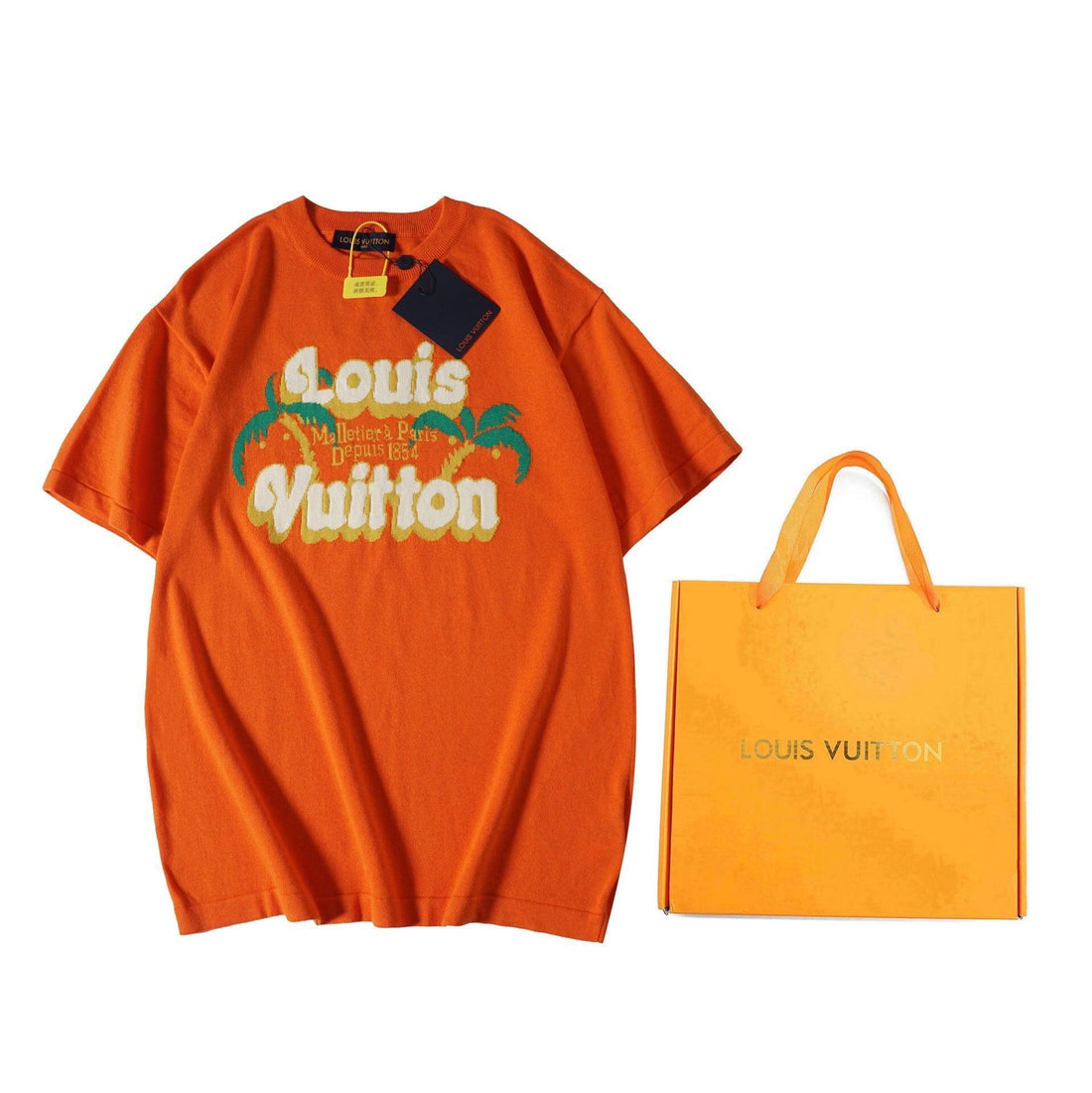 Louis Vuitton T-Shirt Without Collar 'Orange' - SleekGait