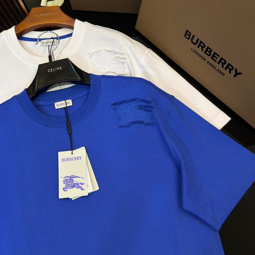 Burberry T-Shirt Without Collar 'Blue' - SleekGait