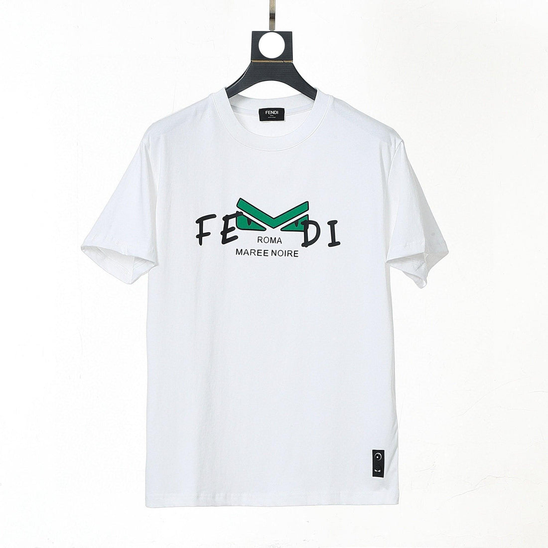 Fendi T-Shirt without Collar 'White' - SleekGait