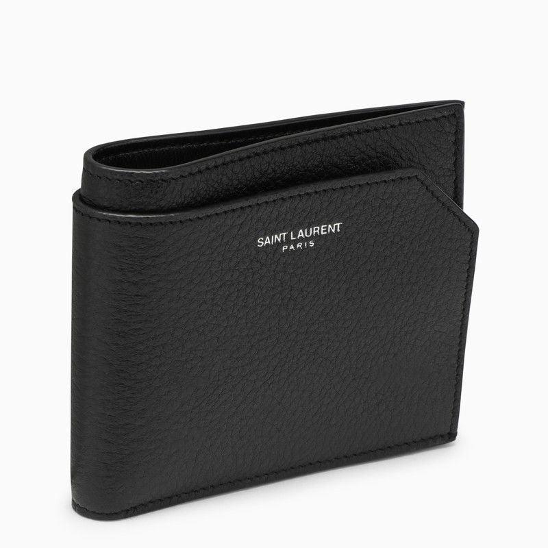 SAINT LAURENT Mini Grained Leather East/West Wallet - SleekGait