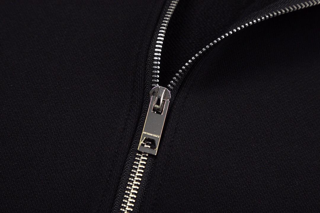 Burberry Cotton Zip Hoodie 'Black' - SleekGait