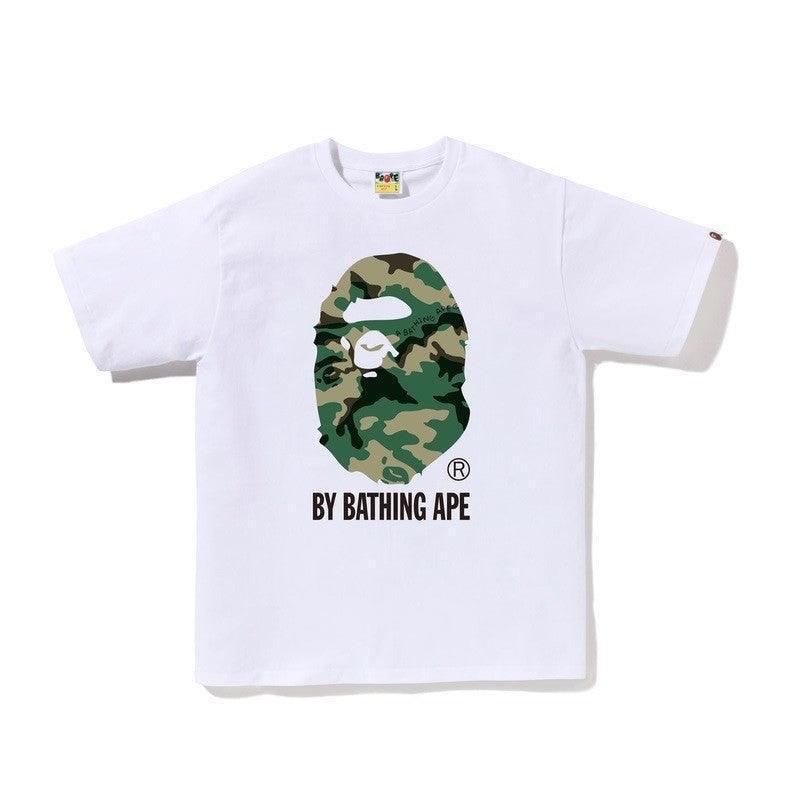 Bathing Ape White T-Shirt without Collar - SleekGait