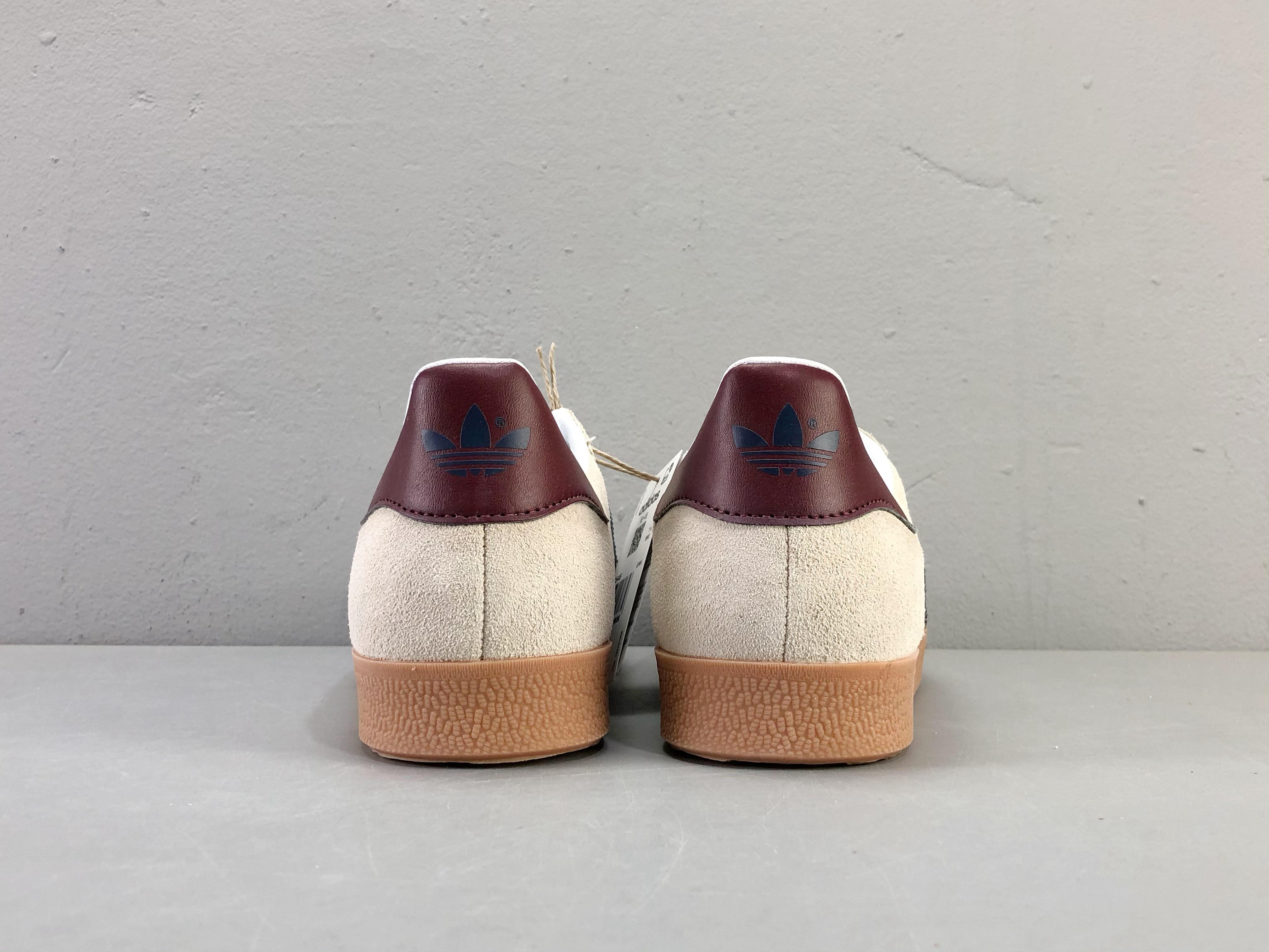 Adidas Originals Gazelle Indoor 'Beige Dark Blue Collegiate Burgundy' - SleekGait