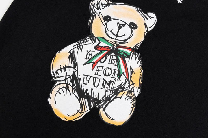 Moschino Teddy Bear T-Shirt Without Collar 'Black'