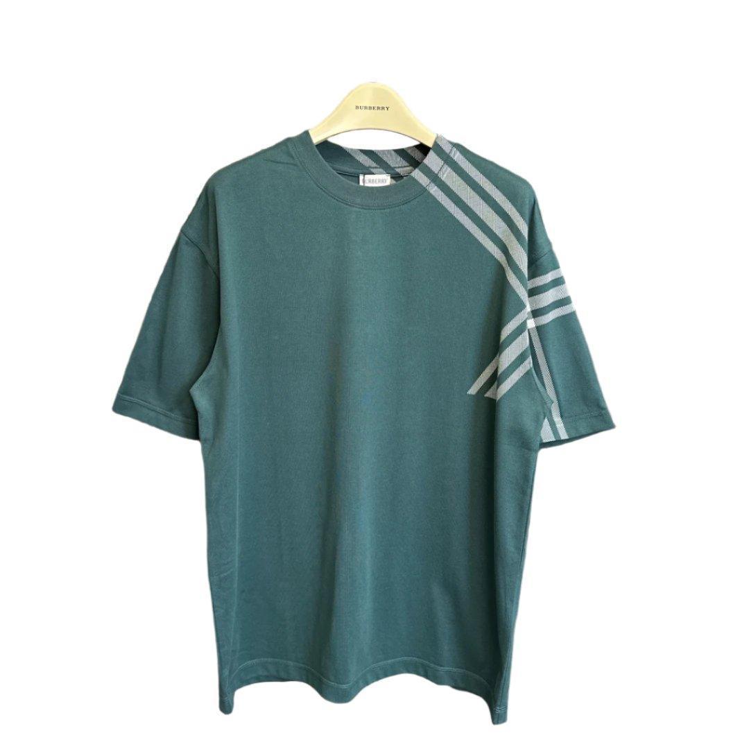 Burberry T-Shirt Without Collar 'Green' - SleekGait