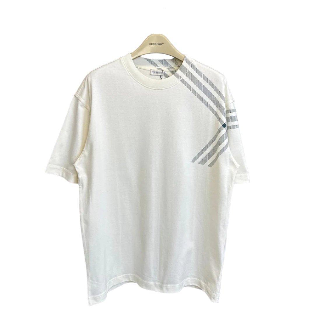 Burberry T-Shirt Without Collar 'White' - SleekGait