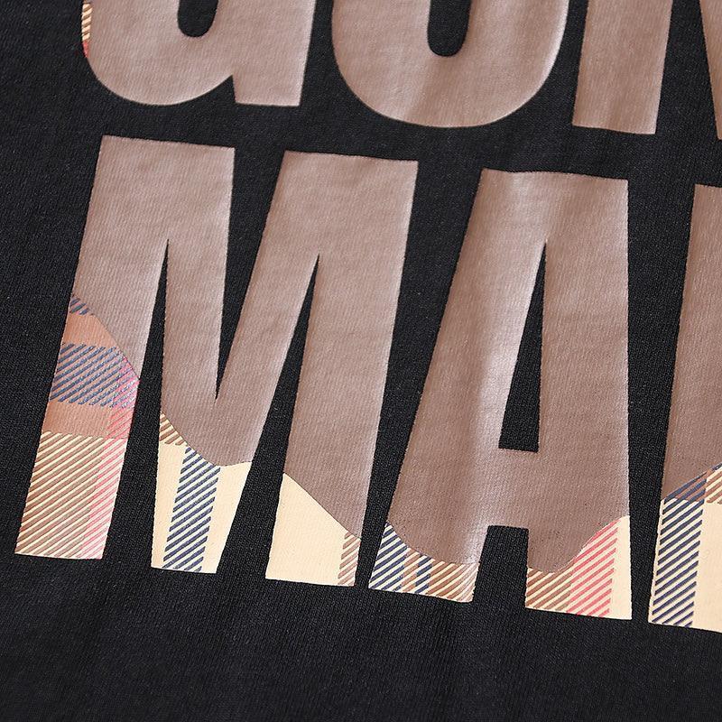 Bathing Ape Black World Gone Mad T-Shirt without Collar - SleekGait