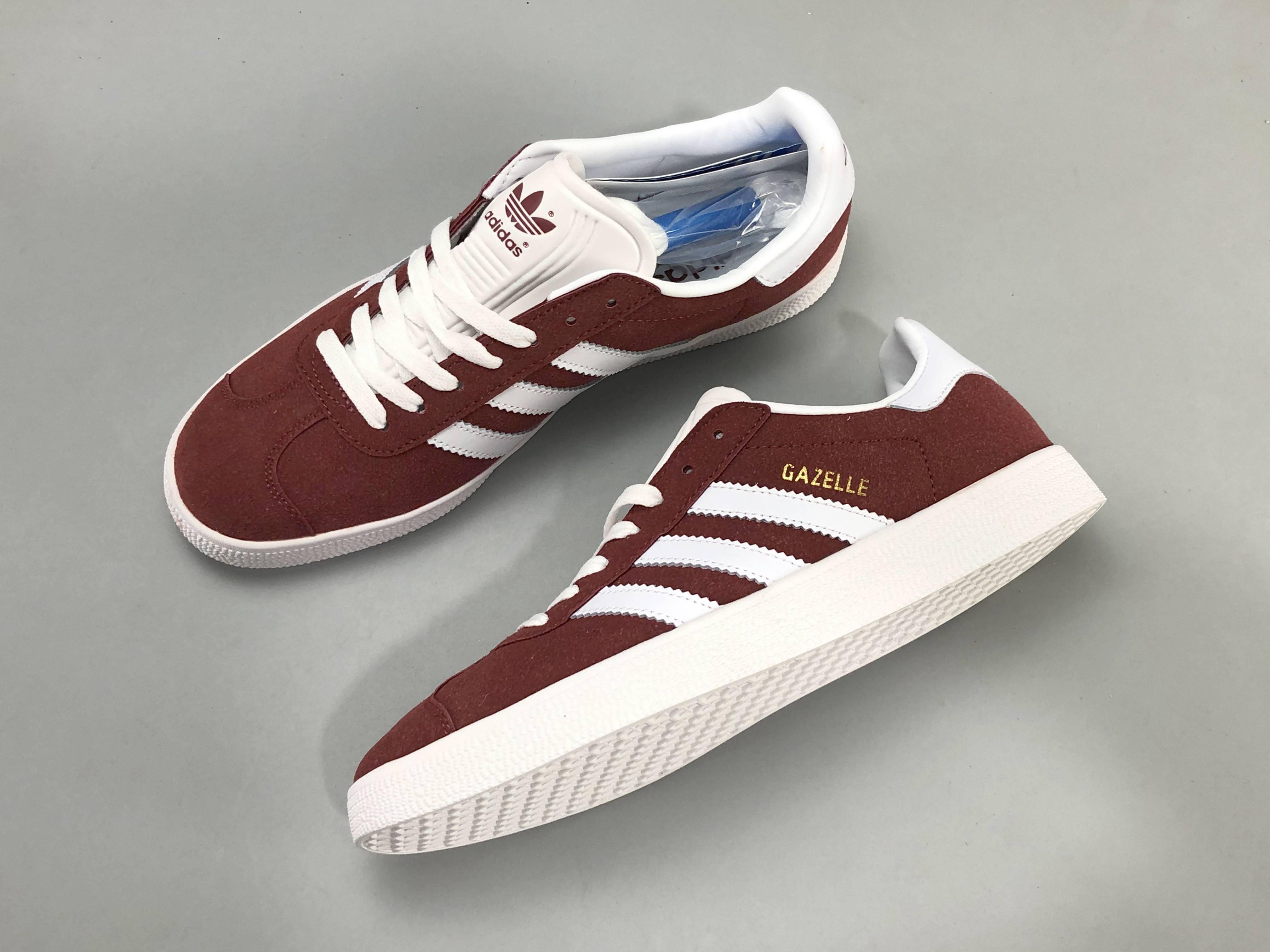 Adidas Originals Gazelle Indoor 'Collegiate Burgundy White' - SleekGait