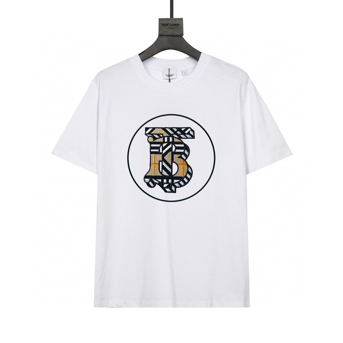 Burberry T-Shirt Without Collar 'White & Beige' - SleekGait