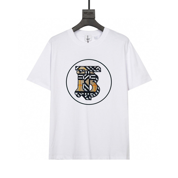 Burberry T-Shirt Without Collar 'White & Beige' - SleekGait