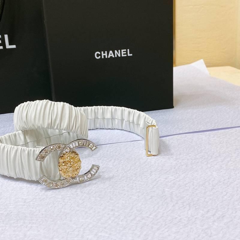 Chanel Leather Women’s Belt 'White' - SleekGait