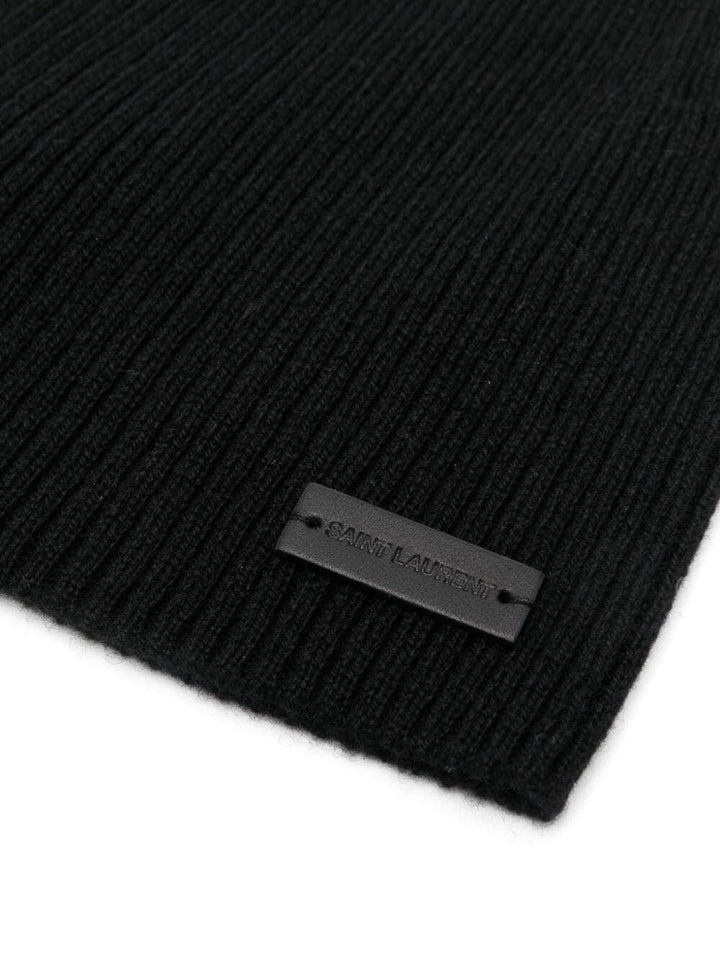 SAINT LAURENT Ribbed Cashmere Beanie for Men - Fall/Winter 2025 - SleekGait