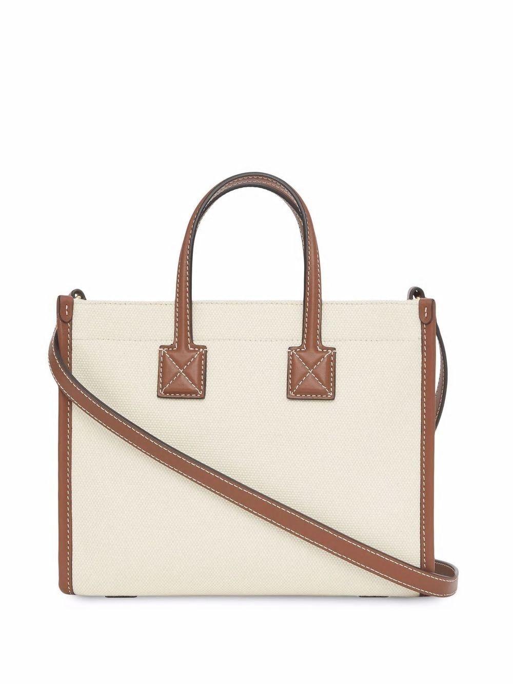 BURBERRY Chic Mini Canvas Tote Handbag - SleekGait