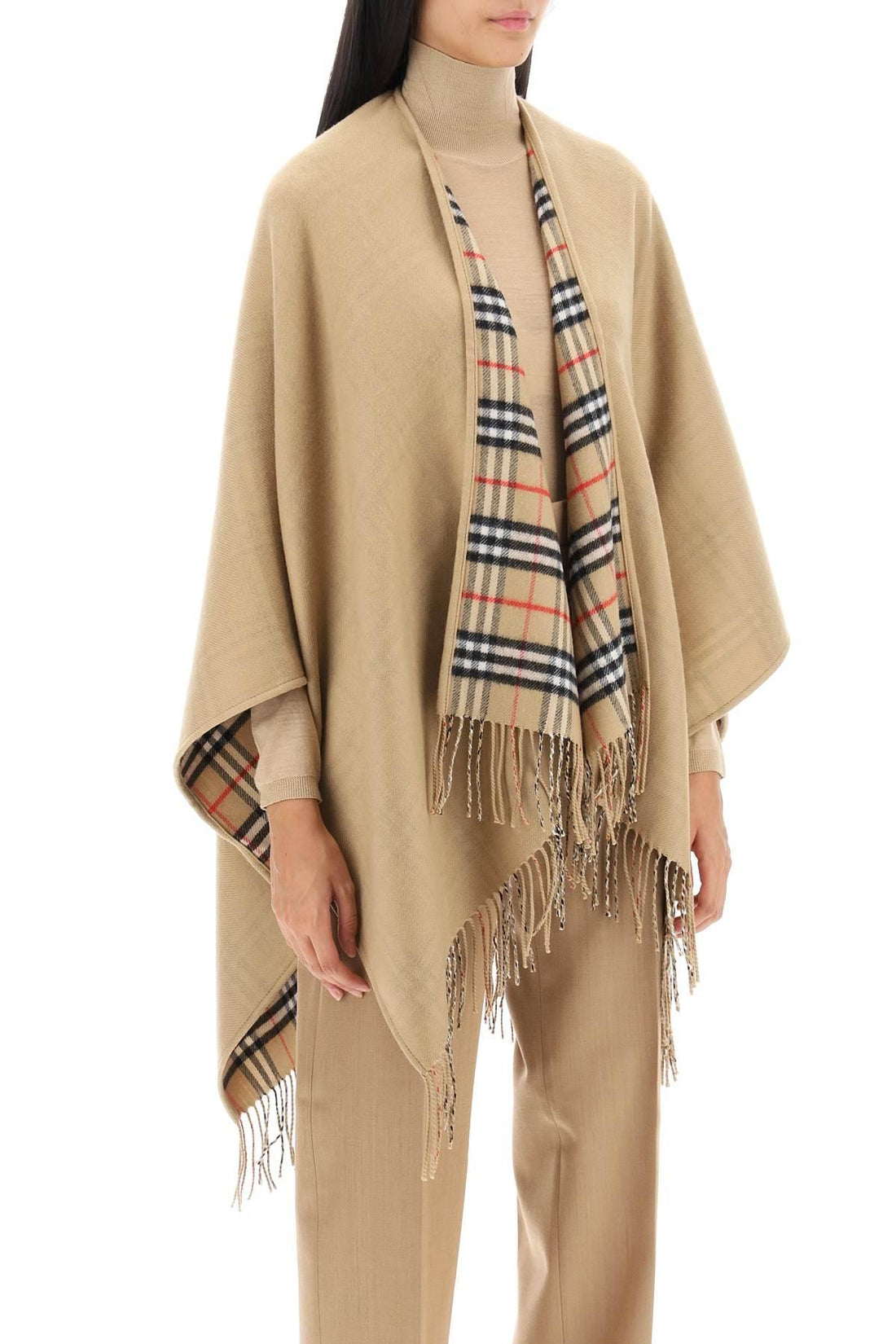 BURBERRY Elegant Wool Stole for Women - SS24 Collection - SleekGait