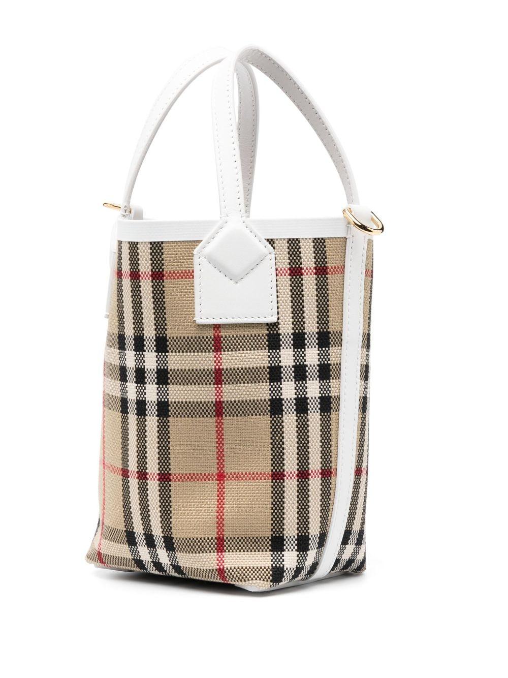 BURBERRY Mini Vintage-Check Bucket Handbag - SleekGait