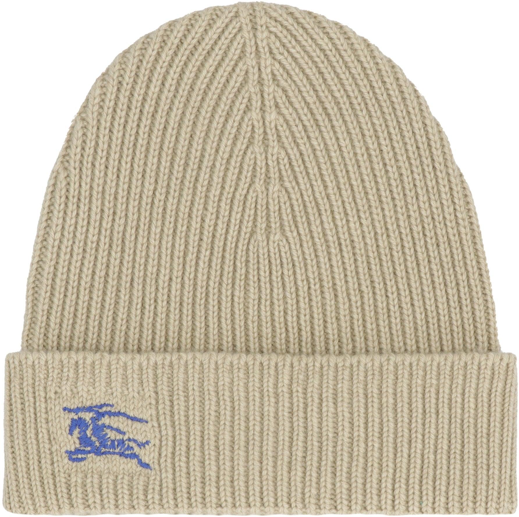 BURBERRY Knit Beanie with Turn Up Brim - SleekGait