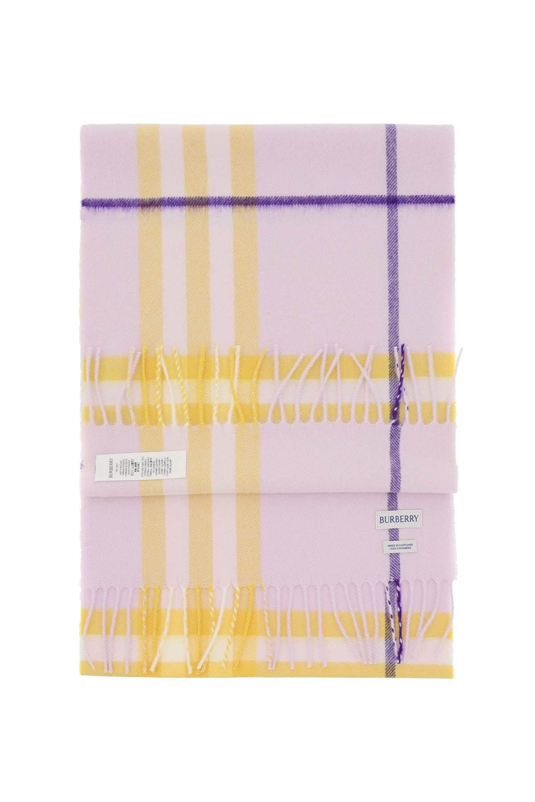 BURBERRY Giant Check Cashmere Scarf - SleekGait