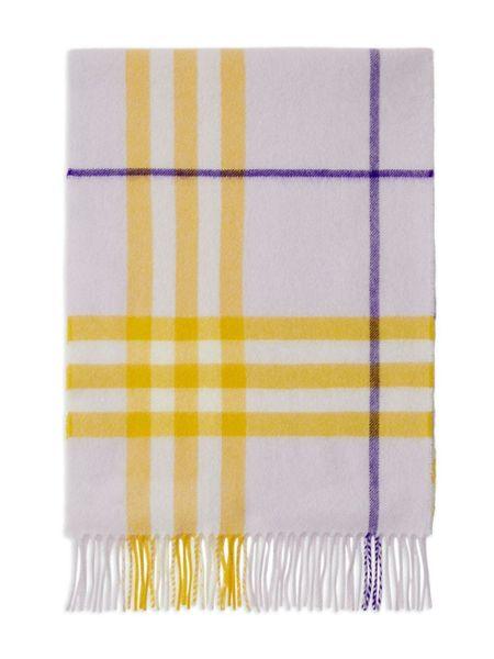 BURBERRY Check Cashmere Scarf - Rectangular Design - SleekGait