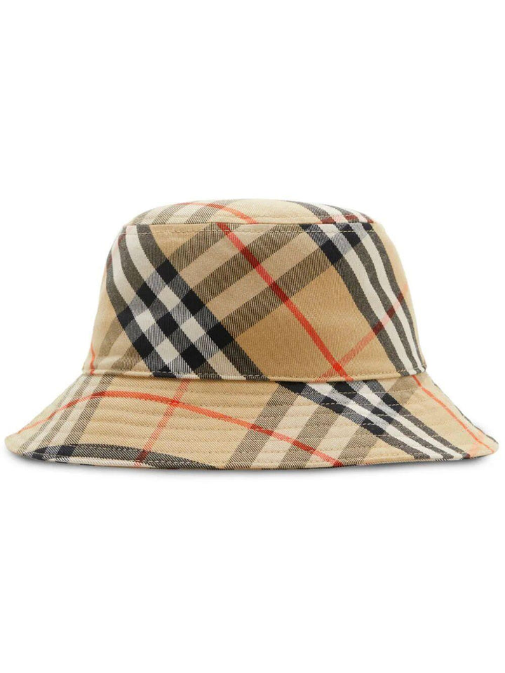BURBERRY Vintage Check Pattern Bucket Hat for Men - SleekGait