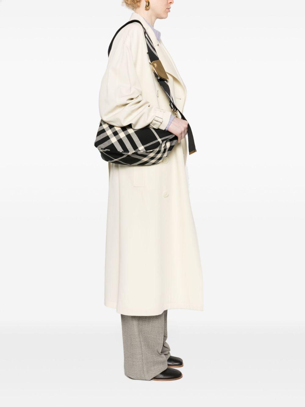 BURBERRY Shield Check Messenger Handbag - SleekGait