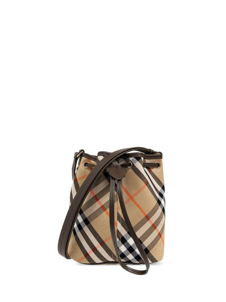 BURBERRY Chic Check Mini Bucket Handbag - SleekGait